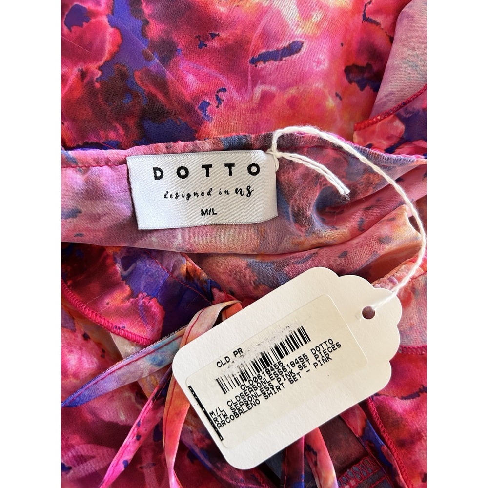 DOTTO Boutique Beautiful Flowy 2 Pc Set Size Med/large Vacation Beach Resort
